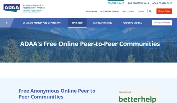 ADAA Online Support Group