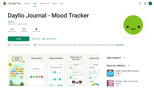 Daylio Journal: Mood Tracker