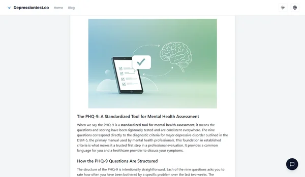 PHQ-9 Depression Test: Score Meaning & Interpretation Guide