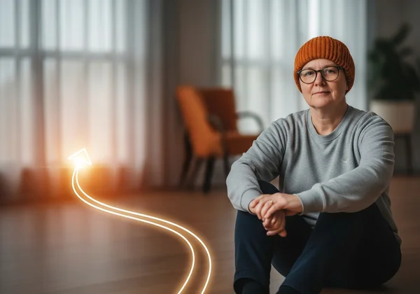 Seseorang merenung keputusan, memulakan perjalanan kesihatan mental