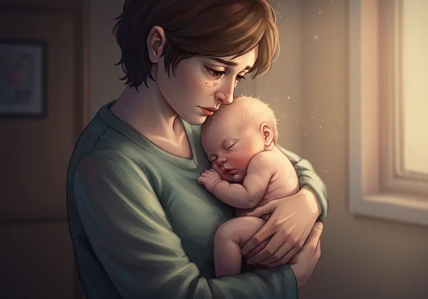 New parent struggling to bond with baby, feeling overwhelmed