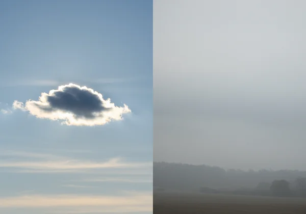 Cloud of sadness passing, while fog of depression lingers.